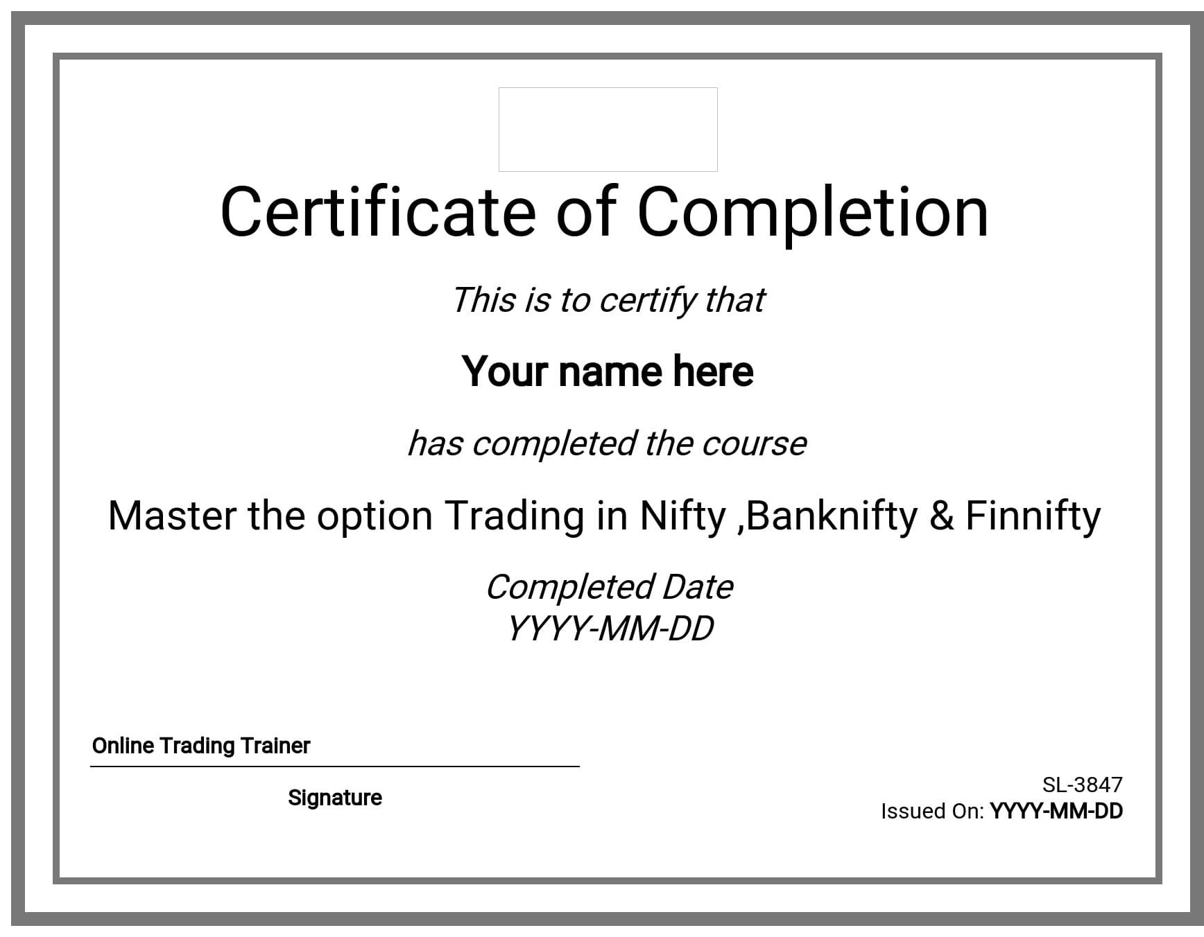 Course Certificate